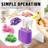 Electric iCord Machine, Automatic Braider Tool Set, Hands-Free Cord Braider for DIY Bracelet Necklace Jewelry Craft Projects Weaving Pink