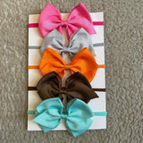 Baby Big Bow Headband Set (5pcs)