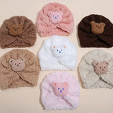 PRE-ORDER - Autumn And Winter Children's Hat Bear Cartoon Baby Pullover Hat