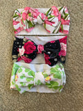 Big Bow Headband Set (Pack of 3)