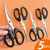 5pcs Multipurpose Craft Scissors Set - Durable Stainless Steel Blades, Ergonomic Handles for Comfort