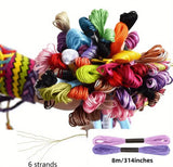 Mix Colors Embroidery Thread 150 Skeins