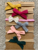 Super Soft Elastic Bow Headband Set (6pcs)