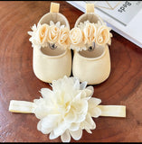Pre-Order 3D Flower Shoes With Headband