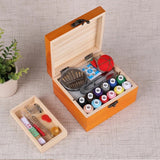 Wooden Sewing Kit Box