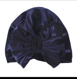 Baby Velvet Turban Bow Knot Cap