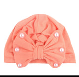 Pearl Bowknot Cap