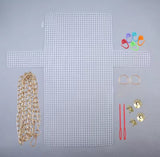 Plastic Bag Mesh Canvas Sheet with Complete Bag Accessories