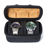 2 Slots Watch Travel Case, Hard-Shell Watch Storage Organizer