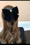 Pre-Order Velvet Bow Hair Clip