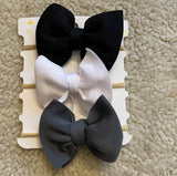 Turban Big Bow Headband Set (Pack of 3)