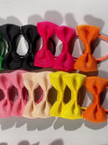 Girl Bow Solid Color Elastic Hair Ties (40pcs)