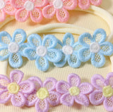 Baby Flower Lace Nylon Headband Set (6pcs)