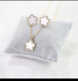 Pre-Order Four Clove Earring & Pendant Set