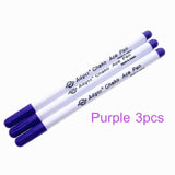 3pcs Water Erasable Soluble Pens Grommet Ink Fabric Marking Pens DIY Needlework Sewing Accessories