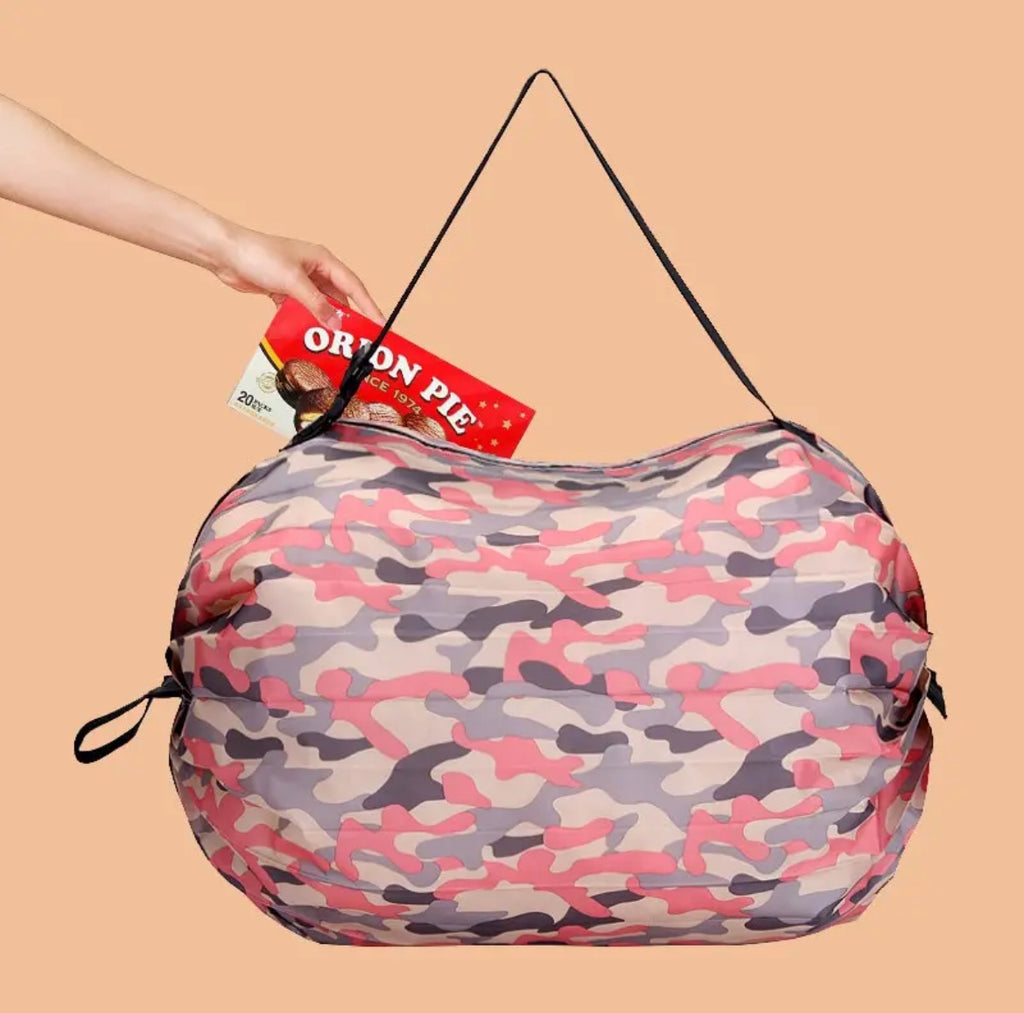 Reusable Foldable Shopping Bag Pink
Waterproof Oxford Cloth Travel Bag Supermarket Grocery Portable Storage Bag