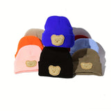 Warm Bear Label Knitted Baby Hat - Pre Order