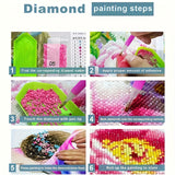 Dreamy Forest Cabin 5D Diamond Painting Kit — Full Drill European Countryside Scenery | Wall Art Gift
