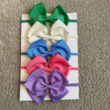 Baby Big Bow Headband Set (5pcs)