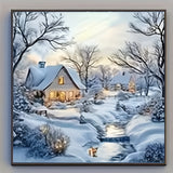 4-Pack Landscape Diamond Painting Kit | 20×20cm | Full Round Drills | 5D DIY Wall Art for Adults & Beginners