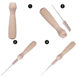 54PCS Needles Felting Starter Wool Felt Toos Strip Awl Foam Pad Leather Finger Cots Scissor Craft Accessories Needle Felting