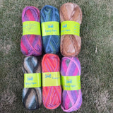 Mix Imported Merino Wool Alpaca Yarn Bundles - KingCole Nako Alize Woolly