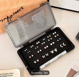 Portable Earring Storage Box with Thick Sponge Design, Suitable for Rings And Earrings