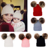 Kids Double PomPom Cap (Pack of 2)