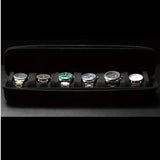 Hard-Shell Watch Storage Organizer Watch Travel Case - 6 Slot