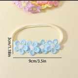 Baby Flower Lace Nylon Headband Set (6pcs)