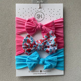 Nylon Fabric Baby Headband Wrap Set