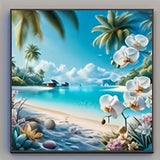 4-Pack Landscape Diamond Painting Kit | 20×20cm | Full Round Drills | 5D DIY Wall Art for Adults & Beginners