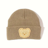 Warm Bear Label Knitted Baby Hat - Pre Order