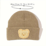 Warm Bear Label Knitted Baby Hat - Pre Order