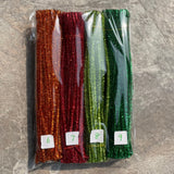 Metallic Bendable Pipe Cleaners - Soft & Thick Chenille Stems for DIY Arts, Crafts, and Creative Decorations (100pcs)