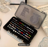 Portable Earring Storage Box with Thick Sponge Design, Suitable for Rings And Earrings