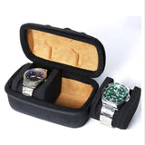 2 Slots Watch Travel Case, Hard-Shell Watch Storage Organizer