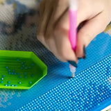 Colorful Coral Reef 5D Diamond Painting Kit — 20×20cm Full Drill Round Acrylic | Underwater Marine Art