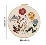 Beginner Flower Embroidery Kit DIY with Stand