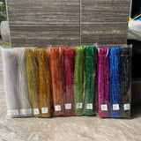Metallic Bendable Pipe Cleaners - Soft & Thick Chenille Stems for DIY Arts, Crafts, and Creative Decorations (100pcs)