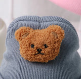 Cartoon Baby Bear Winter Cap Newborn Infant