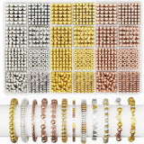 Spacer Beads Kit Creative DIY 8 Style 1740 PCS Preppy Jewelry Making Supplies Multi-Size With Organizer