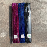 Metallic Bendable Pipe Cleaners - Soft & Thick Chenille Stems for DIY Arts, Crafts, and Creative Decorations (100pcs)