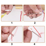 Punch Needle Embroidery Beginner Kit Threader Fabric Embroidery Hoop Yarn Rug Punch Needle Pock Pen