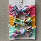 Nylon Fabric Baby Headband Wrap Set