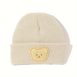 Warm Bear Label Knitted Baby Hat - Pre Order