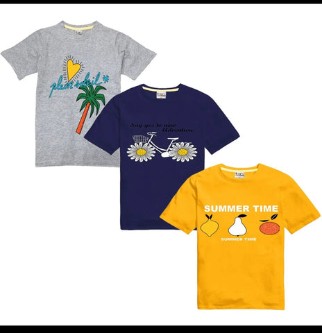 Half Sleeves T-Shirts (Pack of 3)