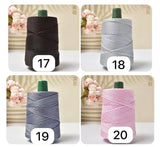 Nylon Cord Polyester Thread Round Rope Line Woven Hollow Knitted Crochet Yarns