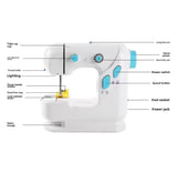 Mini Portable Sewing Machine Multifunctional Electric Sewing Machine