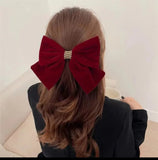 Pre-Order Velvet Bow Hair Clip